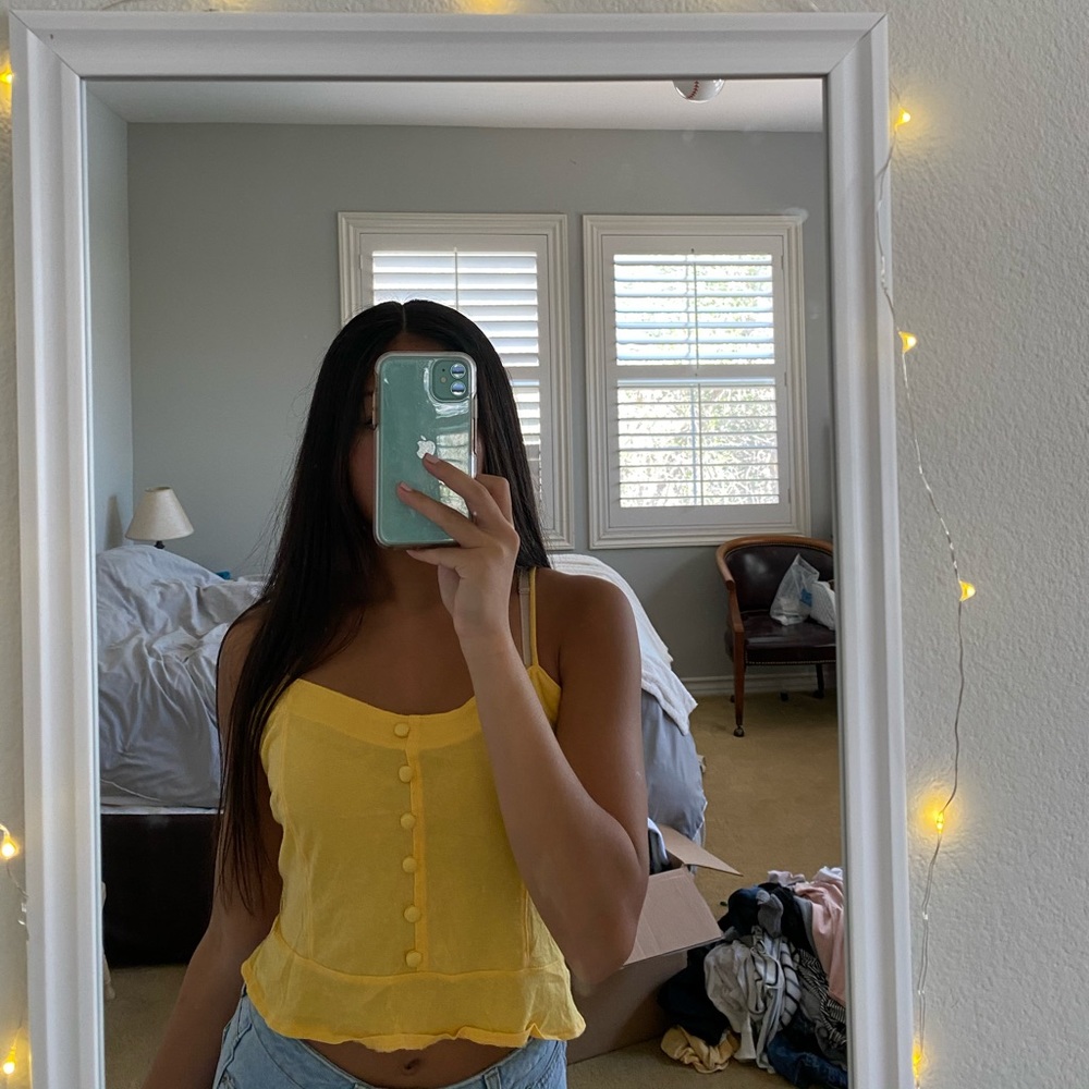yellow pacsun tank top